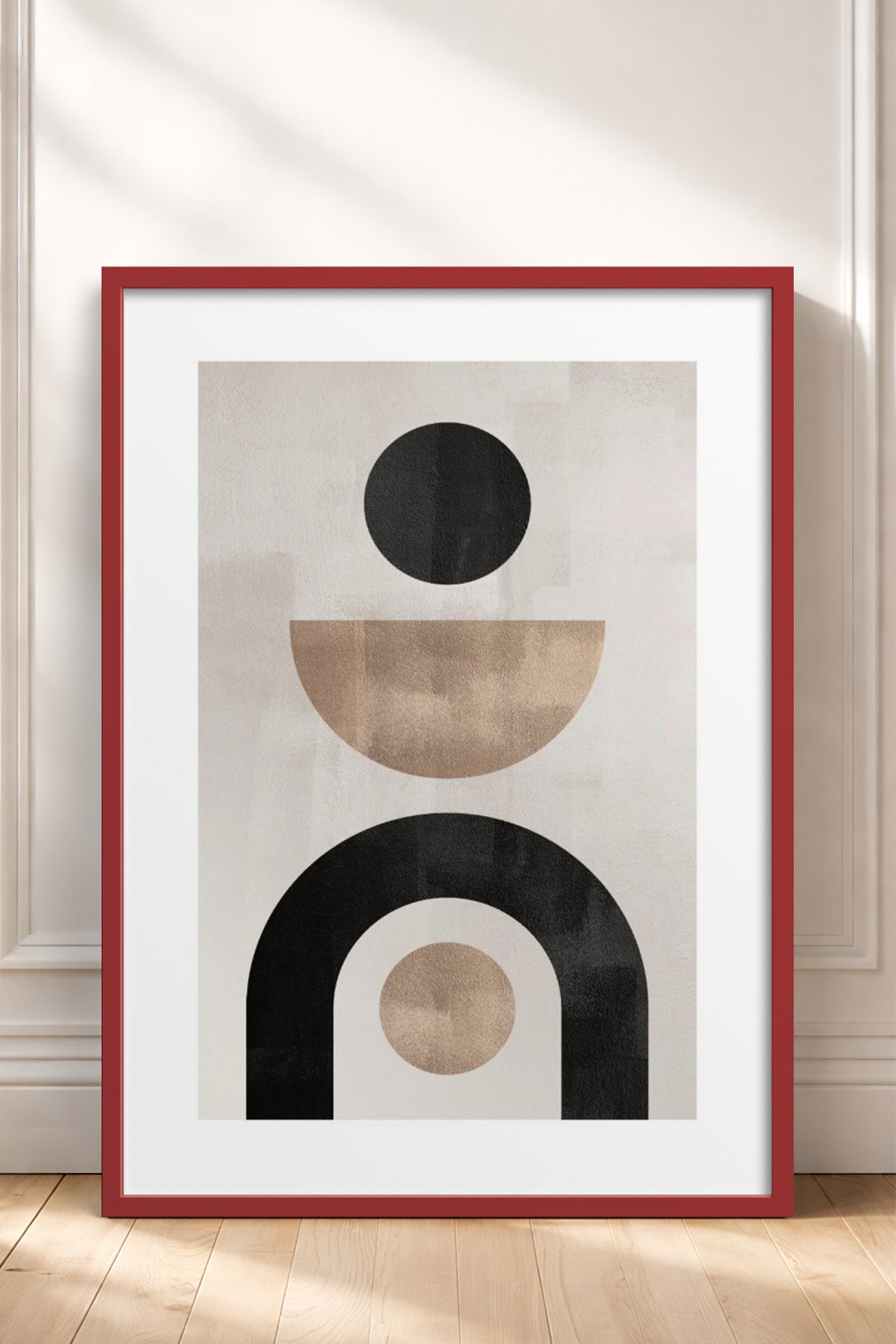 HOMEPACK Ahşap Çerçeveli Tablo Çerçeveli Poster Sanatsal Modern Duvar Dekoru BEK-8363