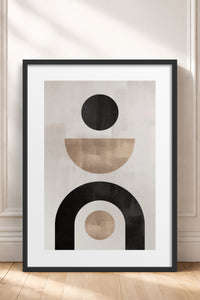HOMEPACK Ahşap Çerçeveli Tablo Çerçeveli Poster Sanatsal Modern Duvar Dekoru BEK-8363