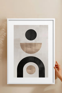 HOMEPACK Ahşap Çerçeveli Tablo Çerçeveli Poster Sanatsal Modern Duvar Dekoru BEK-8363