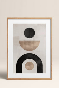 HOMEPACK Ahşap Çerçeveli Tablo Çerçeveli Poster Sanatsal Modern Duvar Dekoru BEK-8363
