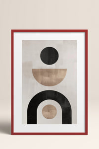 HOMEPACK Ahşap Çerçeveli Tablo Çerçeveli Poster Sanatsal Modern Duvar Dekoru BEK-8363