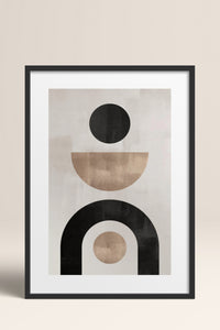HOMEPACK Ahşap Çerçeveli Tablo Çerçeveli Poster Sanatsal Modern Duvar Dekoru BEK-8363