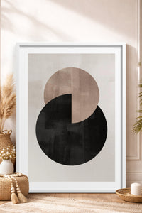 HOMEPACK Ahşap Çerçeveli Tablo Çerçeveli Poster Sanatsal Modern Duvar Dekoru BEK-8365