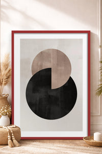 HOMEPACK Ahşap Çerçeveli Tablo Çerçeveli Poster Sanatsal Modern Duvar Dekoru BEK-8365
