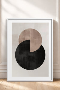 HOMEPACK Ahşap Çerçeveli Tablo Çerçeveli Poster Sanatsal Modern Duvar Dekoru BEK-8365