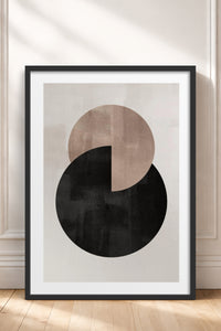 HOMEPACK Ahşap Çerçeveli Tablo Çerçeveli Poster Sanatsal Modern Duvar Dekoru BEK-8365