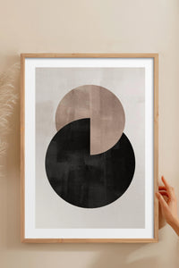 HOMEPACK Ahşap Çerçeveli Tablo Çerçeveli Poster Sanatsal Modern Duvar Dekoru BEK-8365