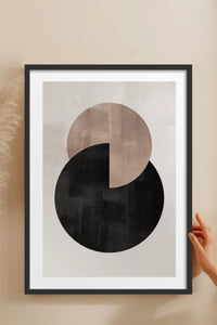 HOMEPACK Ahşap Çerçeveli Tablo Çerçeveli Poster Sanatsal Modern Duvar Dekoru BEK-8365