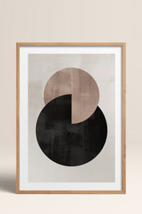 HOMEPACK Ahşap Çerçeveli Tablo Çerçeveli Poster Sanatsal Modern Duvar Dekoru BEK-8365