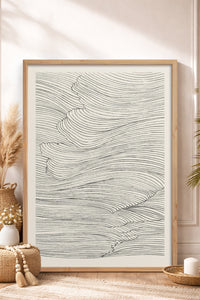 HOMEPACK Ahşap Çerçeveli Tablo Çerçeveli Poster Sanatsal Modern Duvar Dekoru BEK-8367