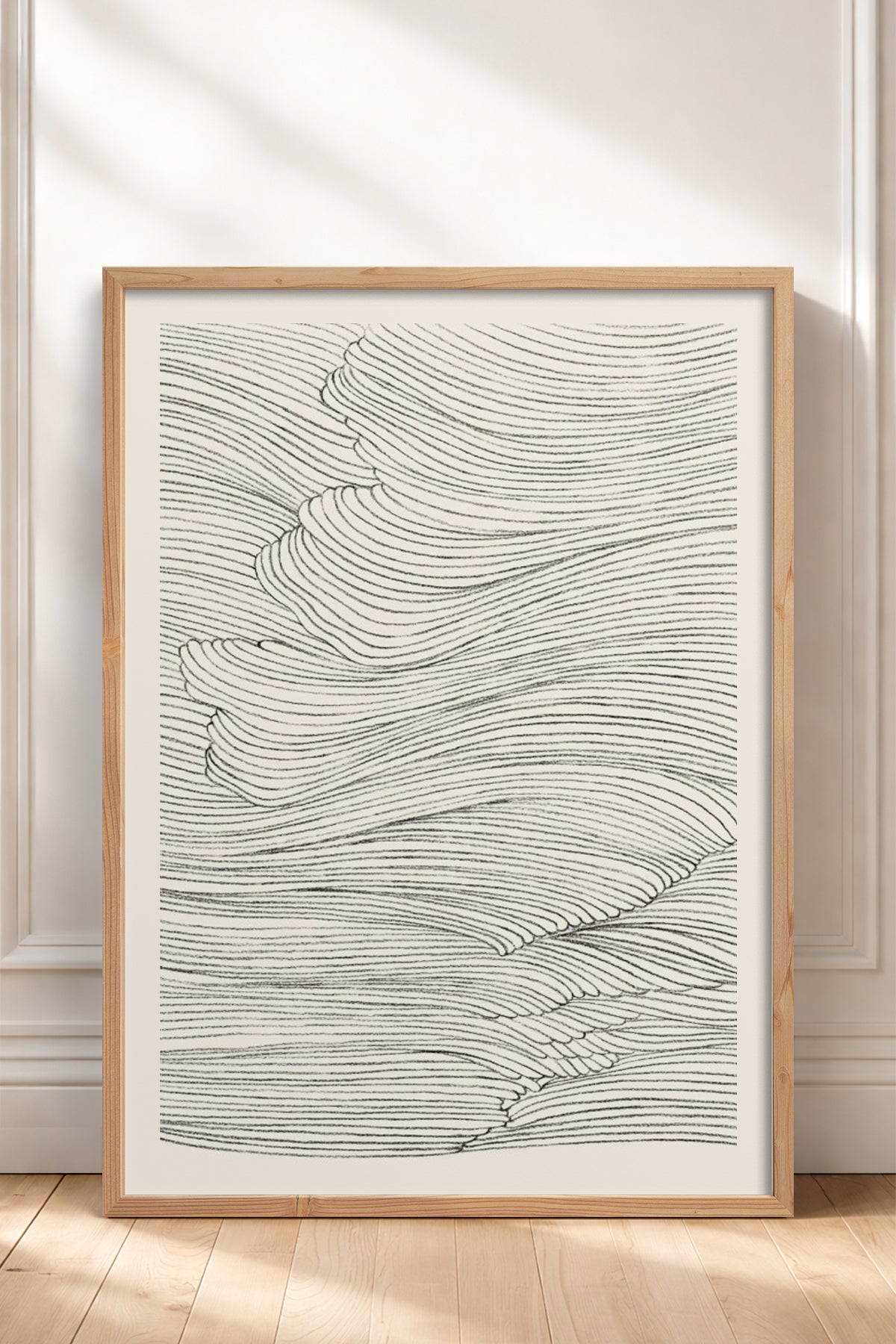 HOMEPACK Ahşap Çerçeveli Tablo Çerçeveli Poster Sanatsal Modern Duvar Dekoru BEK-8367