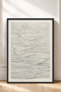 HOMEPACK Ahşap Çerçeveli Tablo Çerçeveli Poster Sanatsal Modern Duvar Dekoru BEK-8367