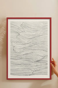 HOMEPACK Ahşap Çerçeveli Tablo Çerçeveli Poster Sanatsal Modern Duvar Dekoru BEK-8367