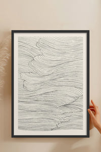 HOMEPACK Ahşap Çerçeveli Tablo Çerçeveli Poster Sanatsal Modern Duvar Dekoru BEK-8367