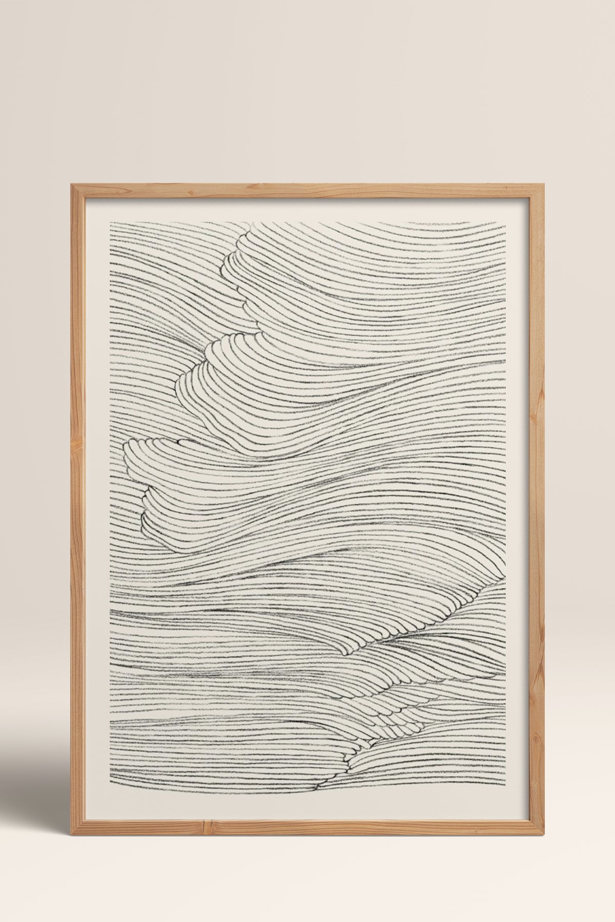HOMEPACK Ahşap Çerçeveli Tablo Çerçeveli Poster Sanatsal Modern Duvar Dekoru BEK-8367