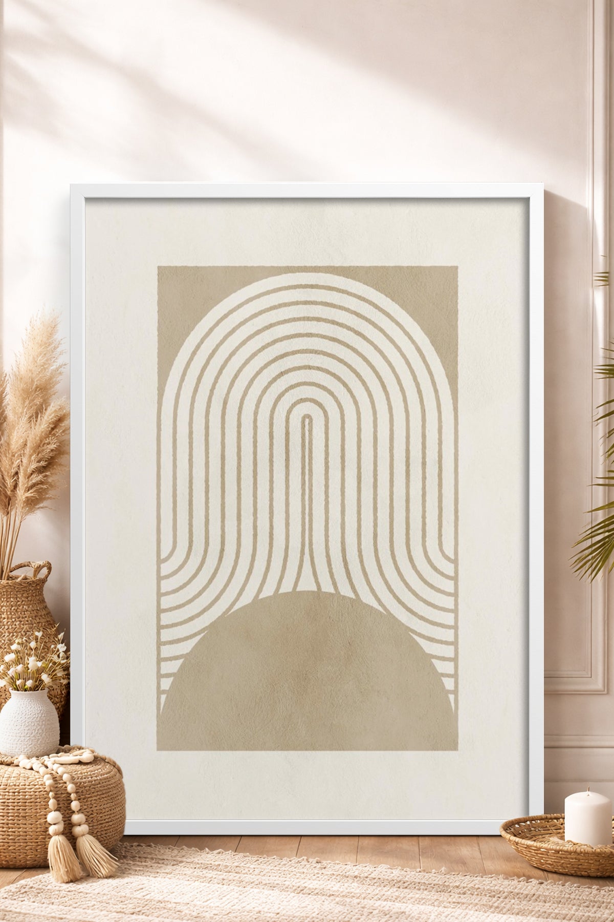 HOMEPACK Ahşap Çerçeveli Tablo Çerçeveli Poster Sanatsal Modern Duvar Dekoru BEK-8368