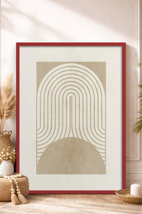 HOMEPACK Ahşap Çerçeveli Tablo Çerçeveli Poster Sanatsal Modern Duvar Dekoru BEK-8368
