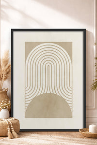 HOMEPACK Ahşap Çerçeveli Tablo Çerçeveli Poster Sanatsal Modern Duvar Dekoru BEK-8368
