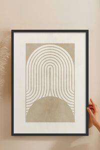HOMEPACK Ahşap Çerçeveli Tablo Çerçeveli Poster Sanatsal Modern Duvar Dekoru BEK-8368