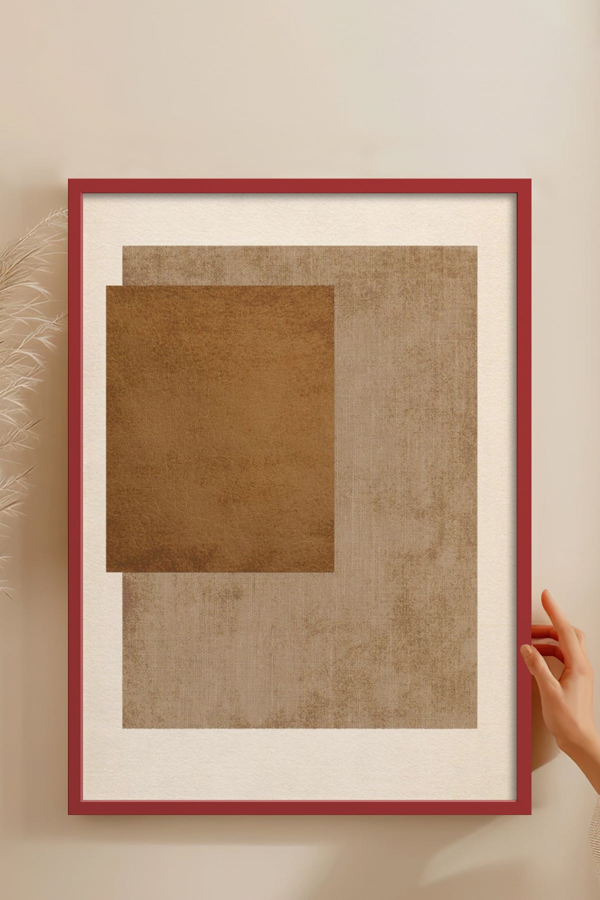 HOMEPACK Ahşap Çerçeveli Tablo Çerçeveli Poster Sanatsal Modern Duvar Dekoru BEK-8369