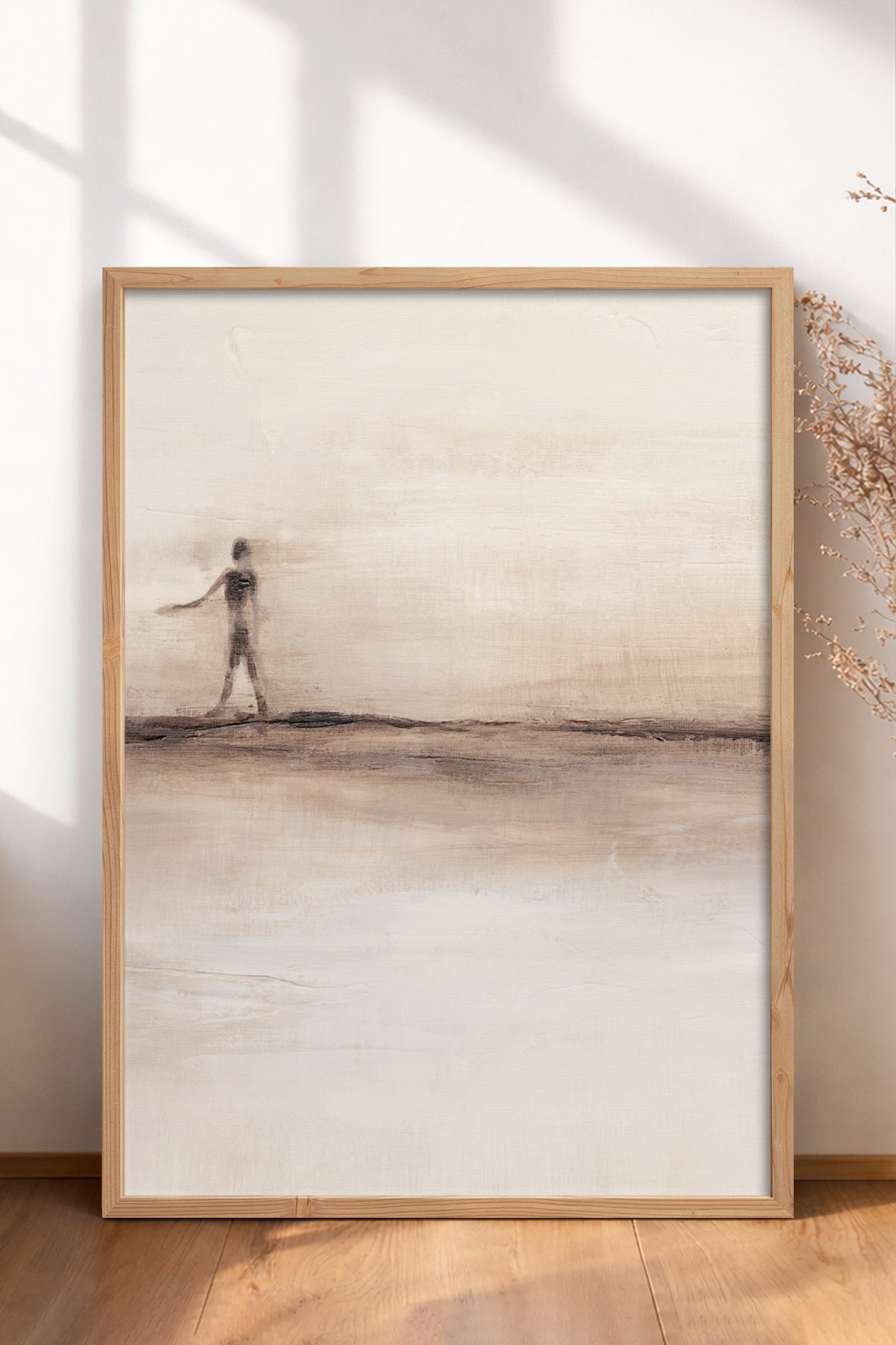 HOMEPACK Ahşap Çerçeveli Tablo Çerçeveli Poster Sanatsal Modern Duvar Dekoru BEK-8370