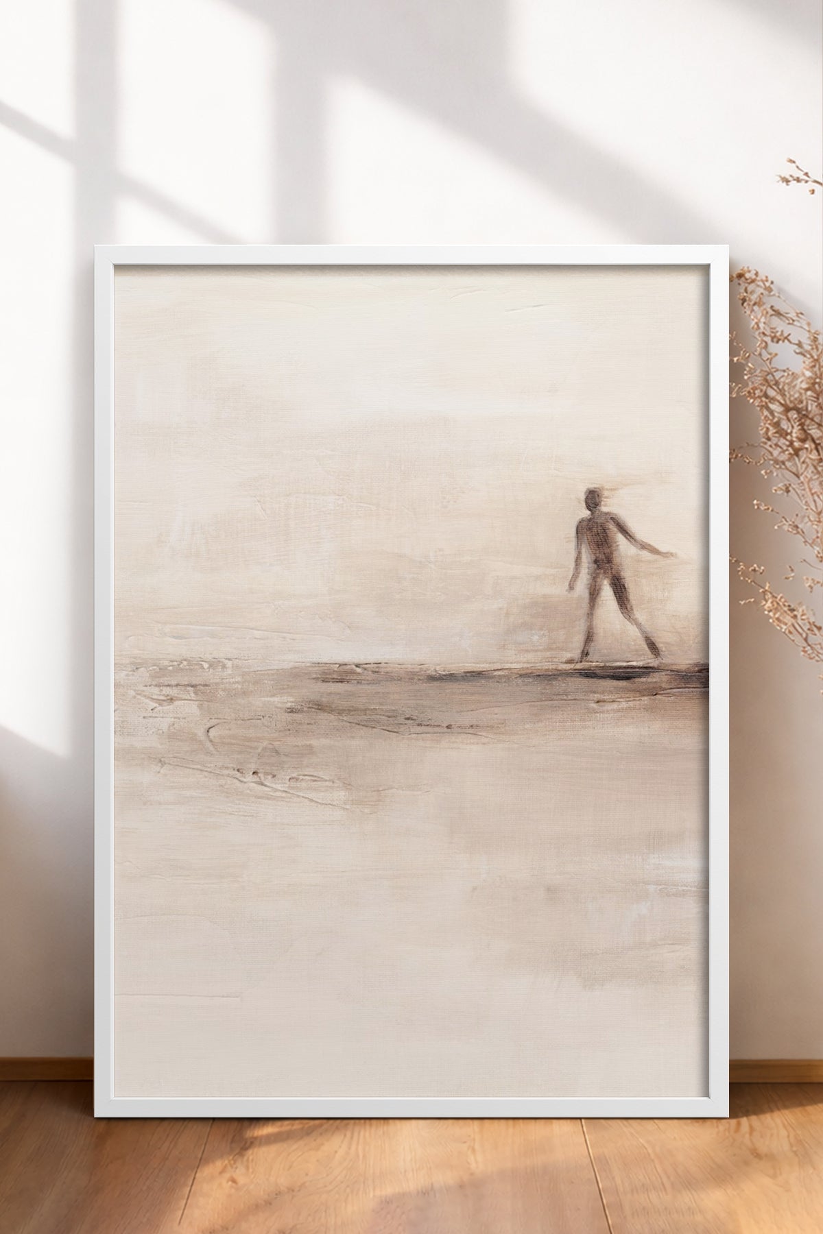 HOMEPACK Ahşap Çerçeveli Tablo Çerçeveli Poster Sanatsal Modern Duvar Dekoru BEK-8371