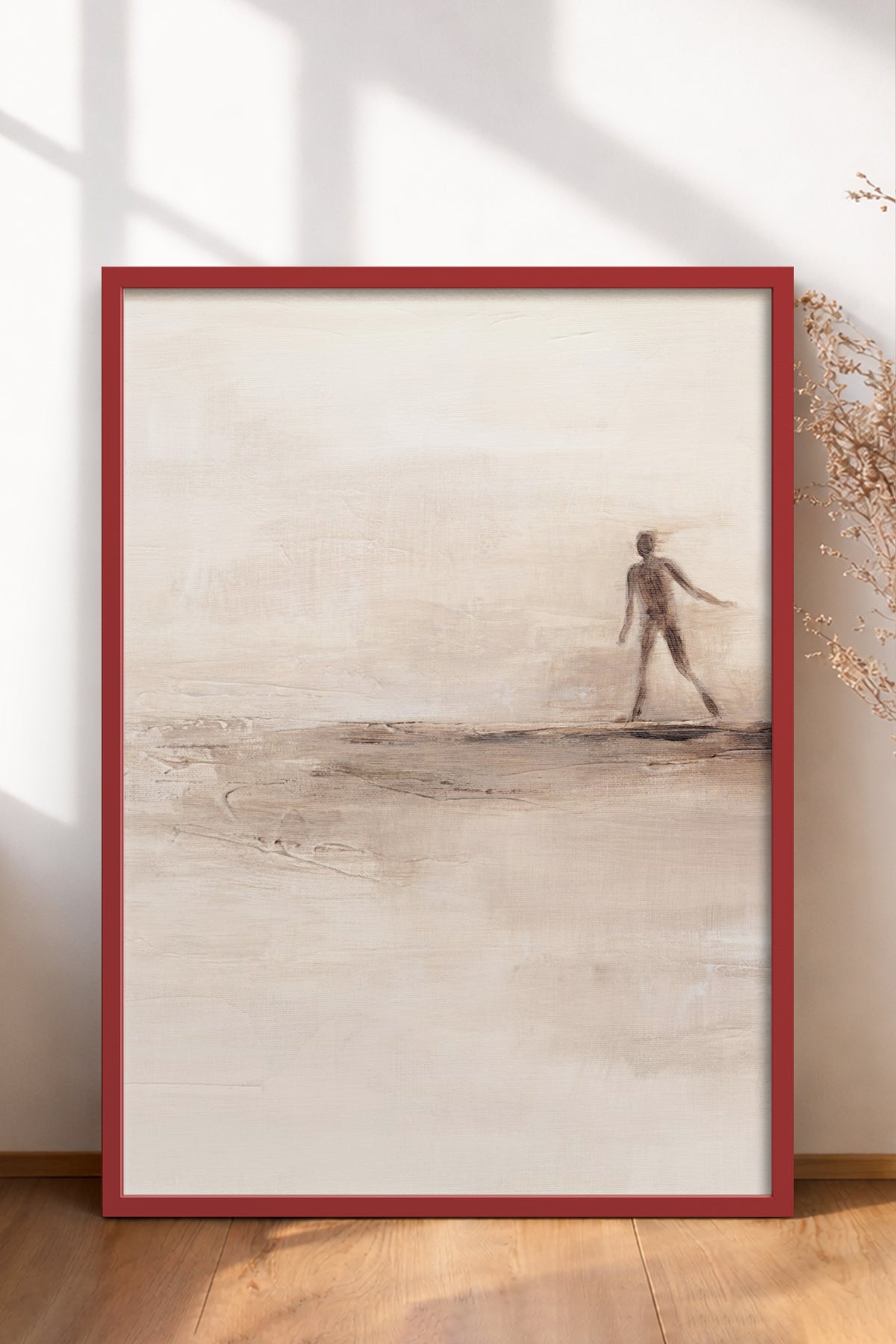HOMEPACK Ahşap Çerçeveli Tablo Çerçeveli Poster Sanatsal Modern Duvar Dekoru BEK-8371