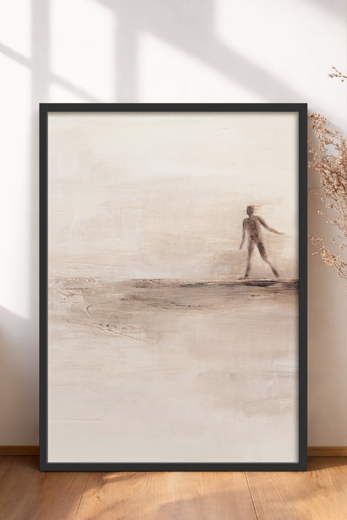HOMEPACK Ahşap Çerçeveli Tablo Çerçeveli Poster Sanatsal Modern Duvar Dekoru BEK-8371