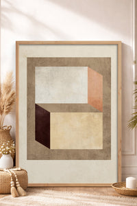 HOMEPACK Ahşap Çerçeveli Tablo Çerçeveli Poster Sanatsal Modern Duvar Dekoru BEK-8372