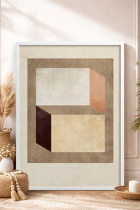 HOMEPACK Ahşap Çerçeveli Tablo Çerçeveli Poster Sanatsal Modern Duvar Dekoru BEK-8372