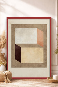HOMEPACK Ahşap Çerçeveli Tablo Çerçeveli Poster Sanatsal Modern Duvar Dekoru BEK-8372