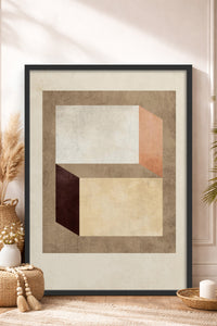 HOMEPACK Ahşap Çerçeveli Tablo Çerçeveli Poster Sanatsal Modern Duvar Dekoru BEK-8372