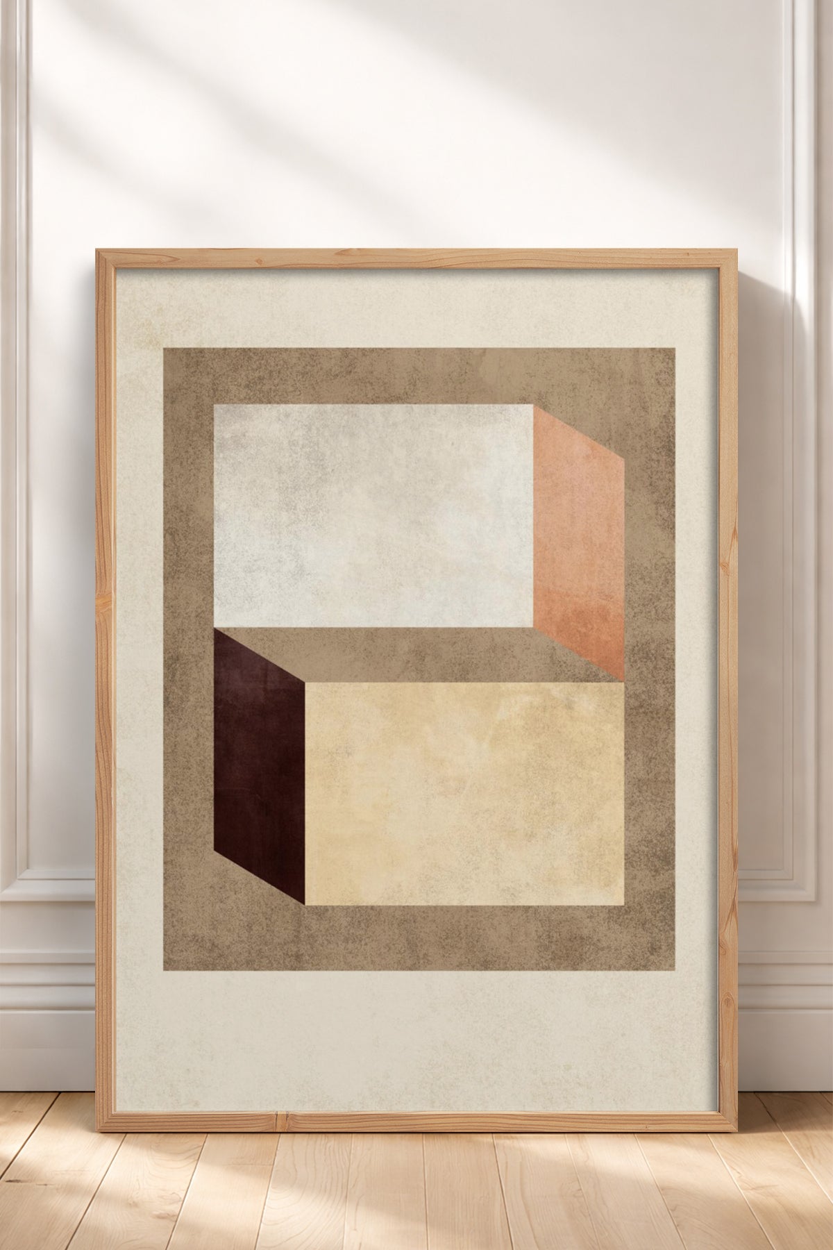 HOMEPACK Ahşap Çerçeveli Tablo Çerçeveli Poster Sanatsal Modern Duvar Dekoru BEK-8372