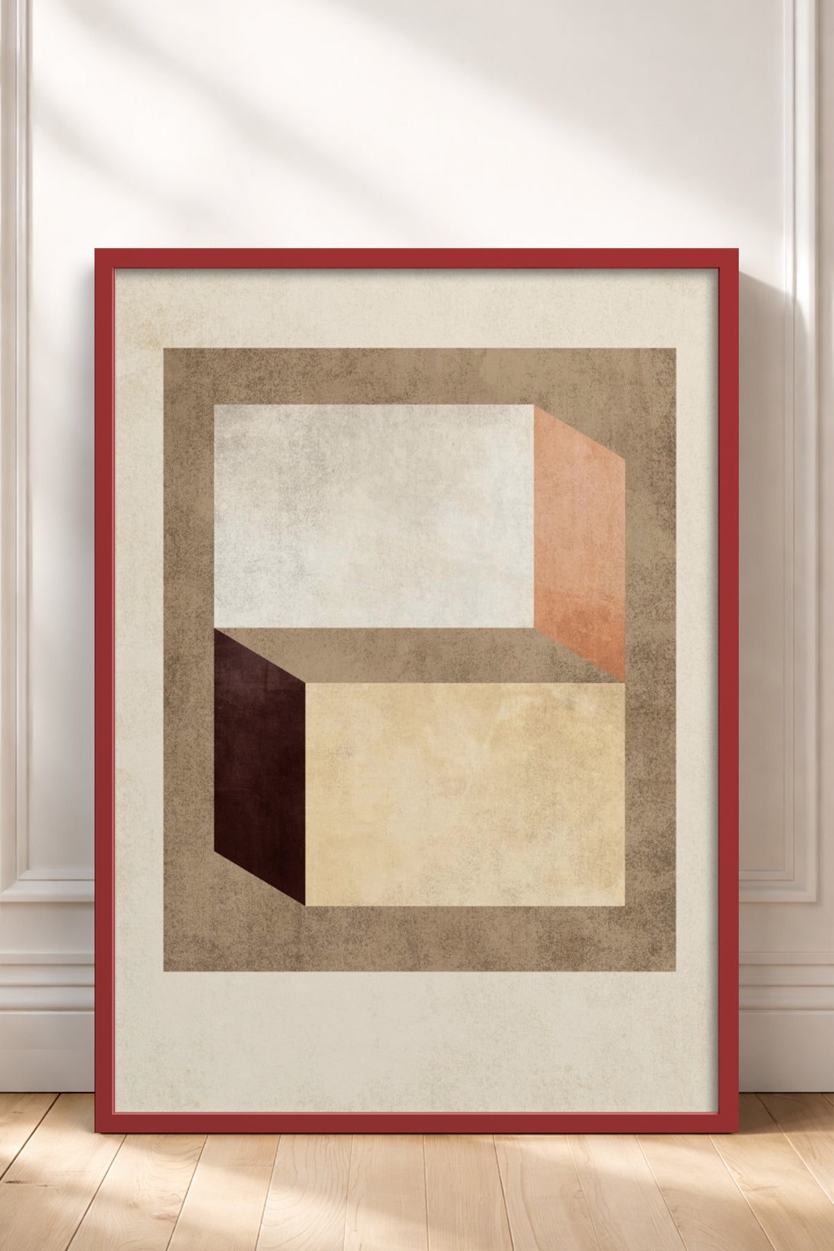 HOMEPACK Ahşap Çerçeveli Tablo Çerçeveli Poster Sanatsal Modern Duvar Dekoru BEK-8372
