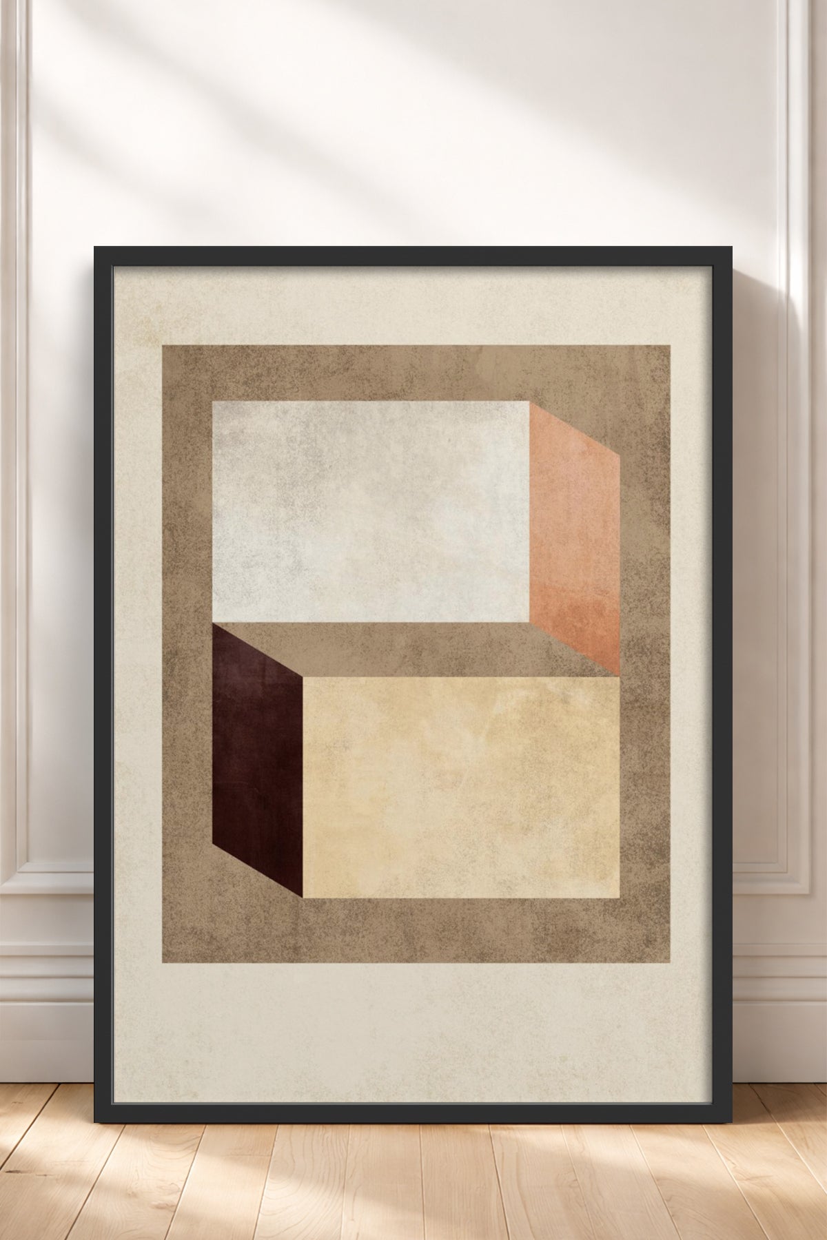 HOMEPACK Ahşap Çerçeveli Tablo Çerçeveli Poster Sanatsal Modern Duvar Dekoru BEK-8372