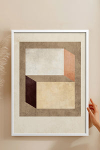 HOMEPACK Ahşap Çerçeveli Tablo Çerçeveli Poster Sanatsal Modern Duvar Dekoru BEK-8372