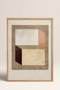HOMEPACK Ahşap Çerçeveli Tablo Çerçeveli Poster Sanatsal Modern Duvar Dekoru BEK-8372