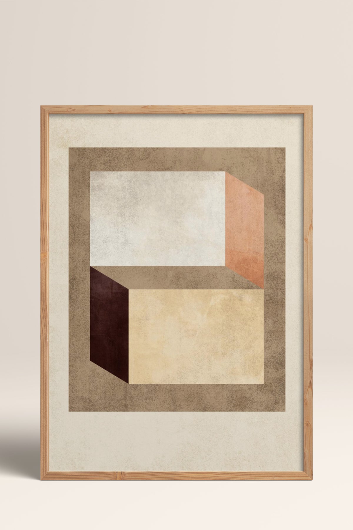 HOMEPACK Ahşap Çerçeveli Tablo Çerçeveli Poster Sanatsal Modern Duvar Dekoru BEK-8372