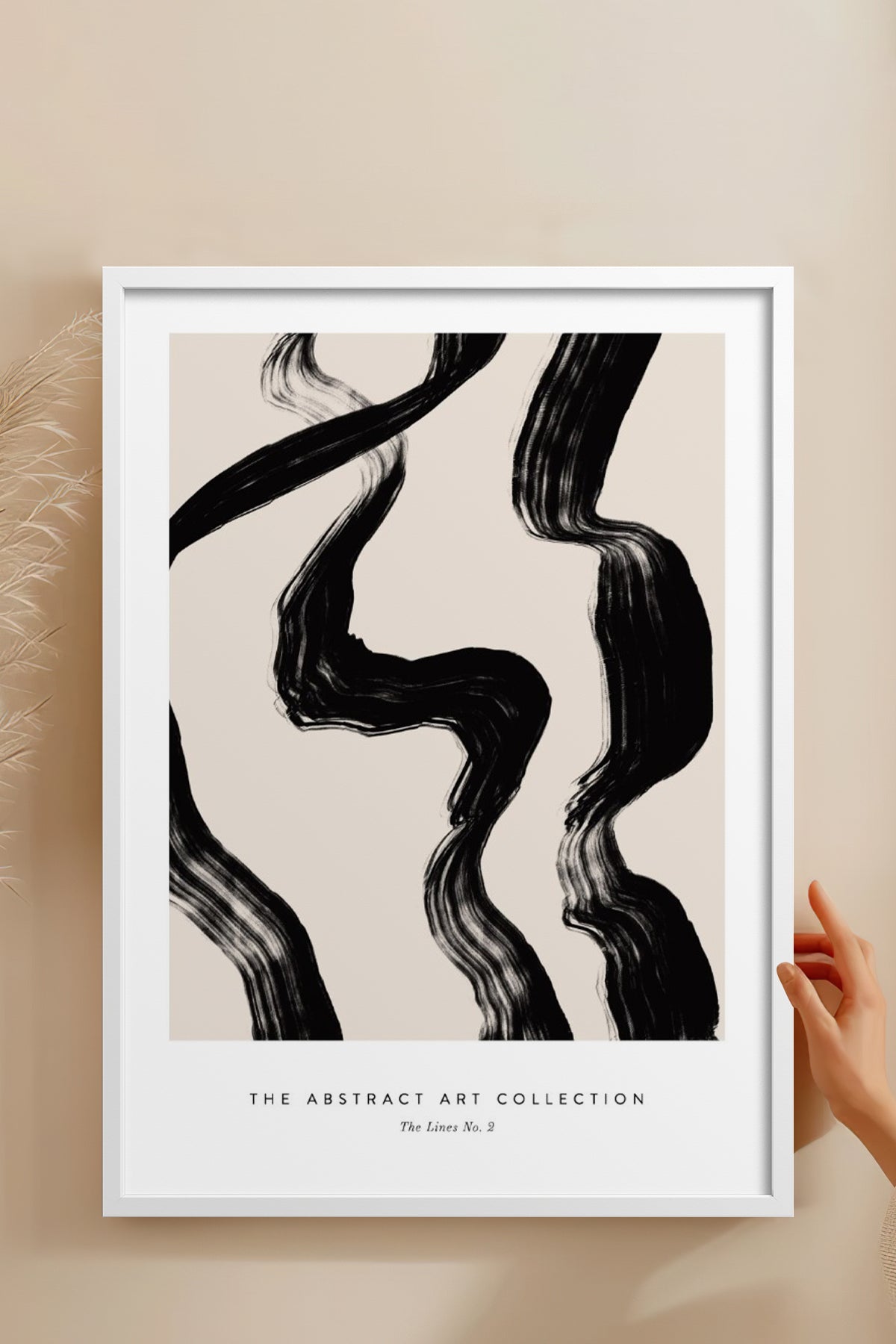 HOMEPACK Ahşap Çerçeveli Tablo Çerçeveli Poster Sanatsal Modern Duvar Dekoru BEK-8374