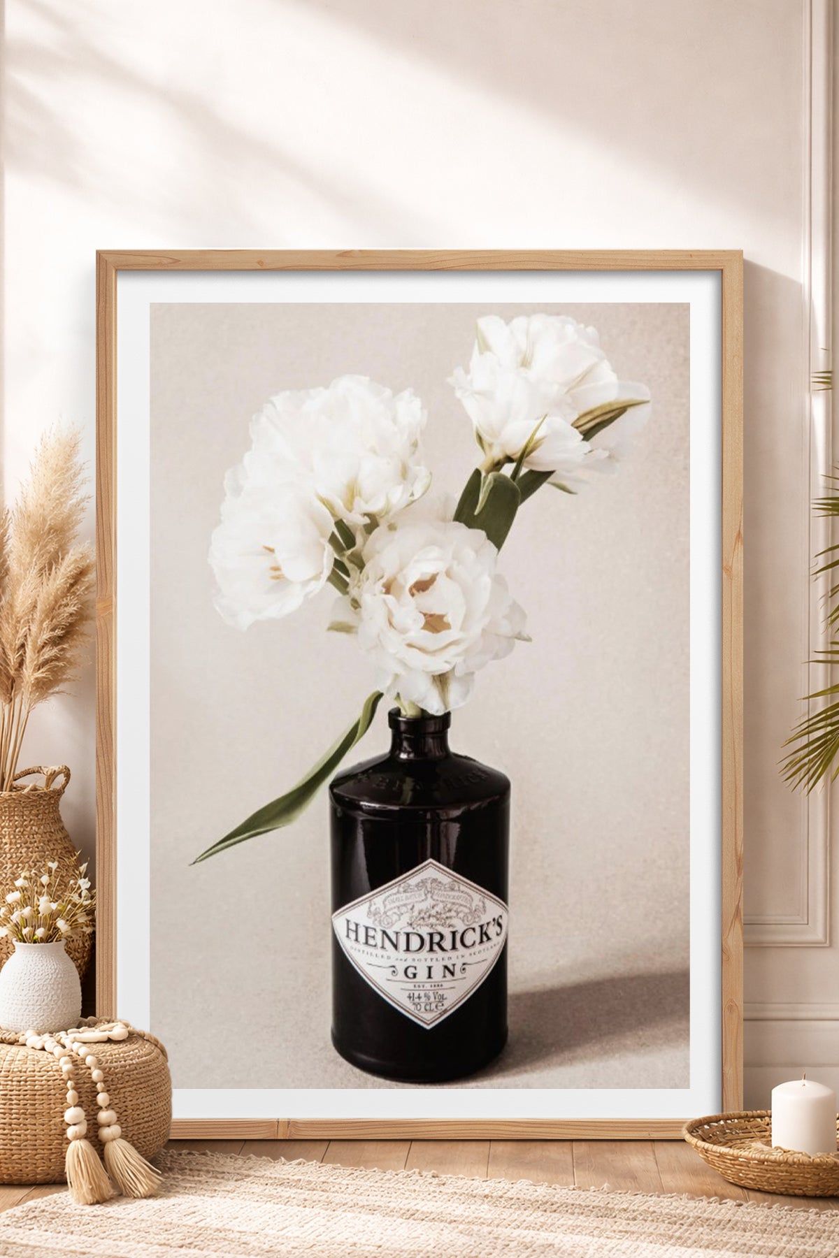 HOMEPACK Ahşap Çerçeveli Tablo Çerçeveli Poster Sanatsal Modern Duvar Dekoru BEK-8375