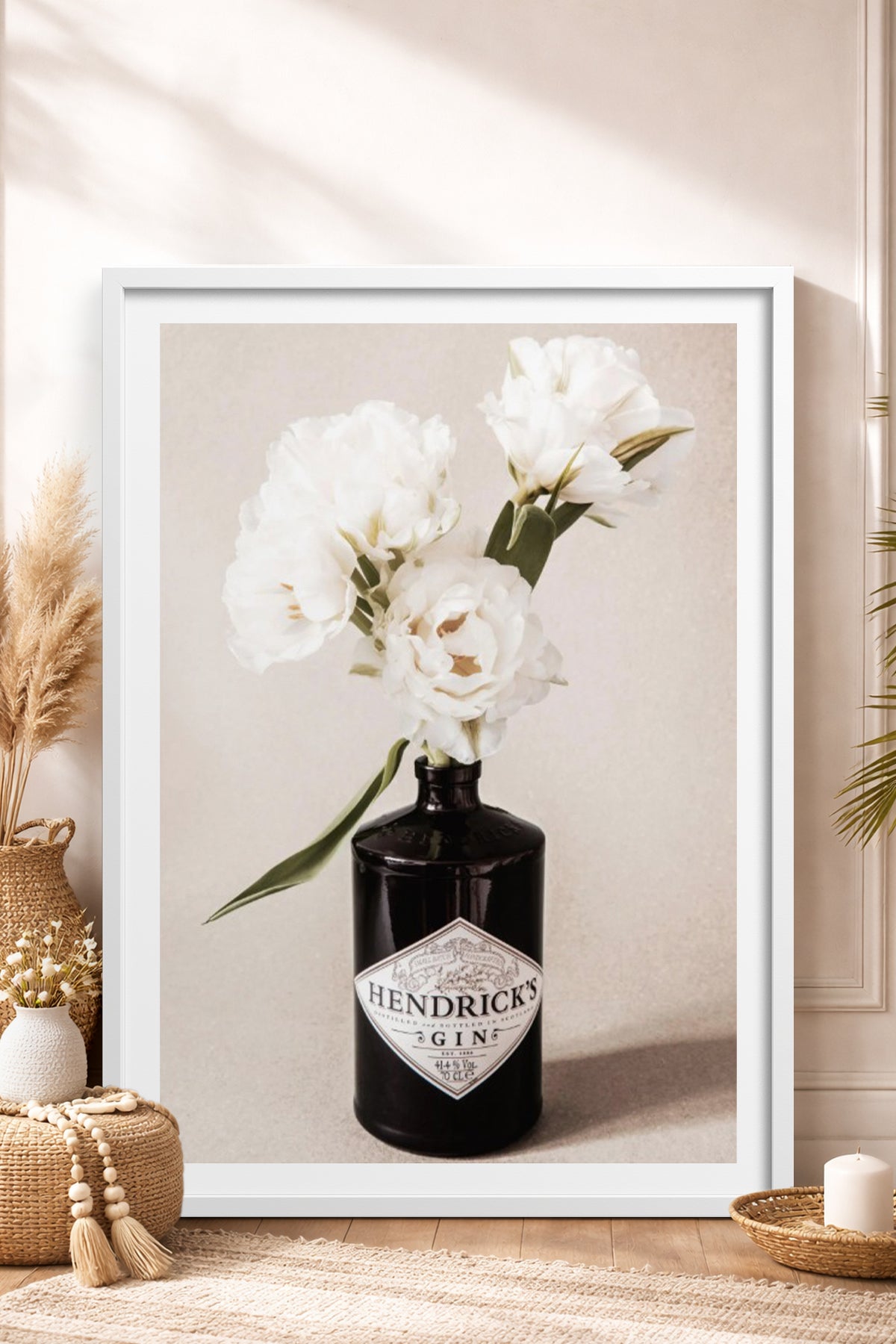 HOMEPACK Ahşap Çerçeveli Tablo Çerçeveli Poster Sanatsal Modern Duvar Dekoru BEK-8375