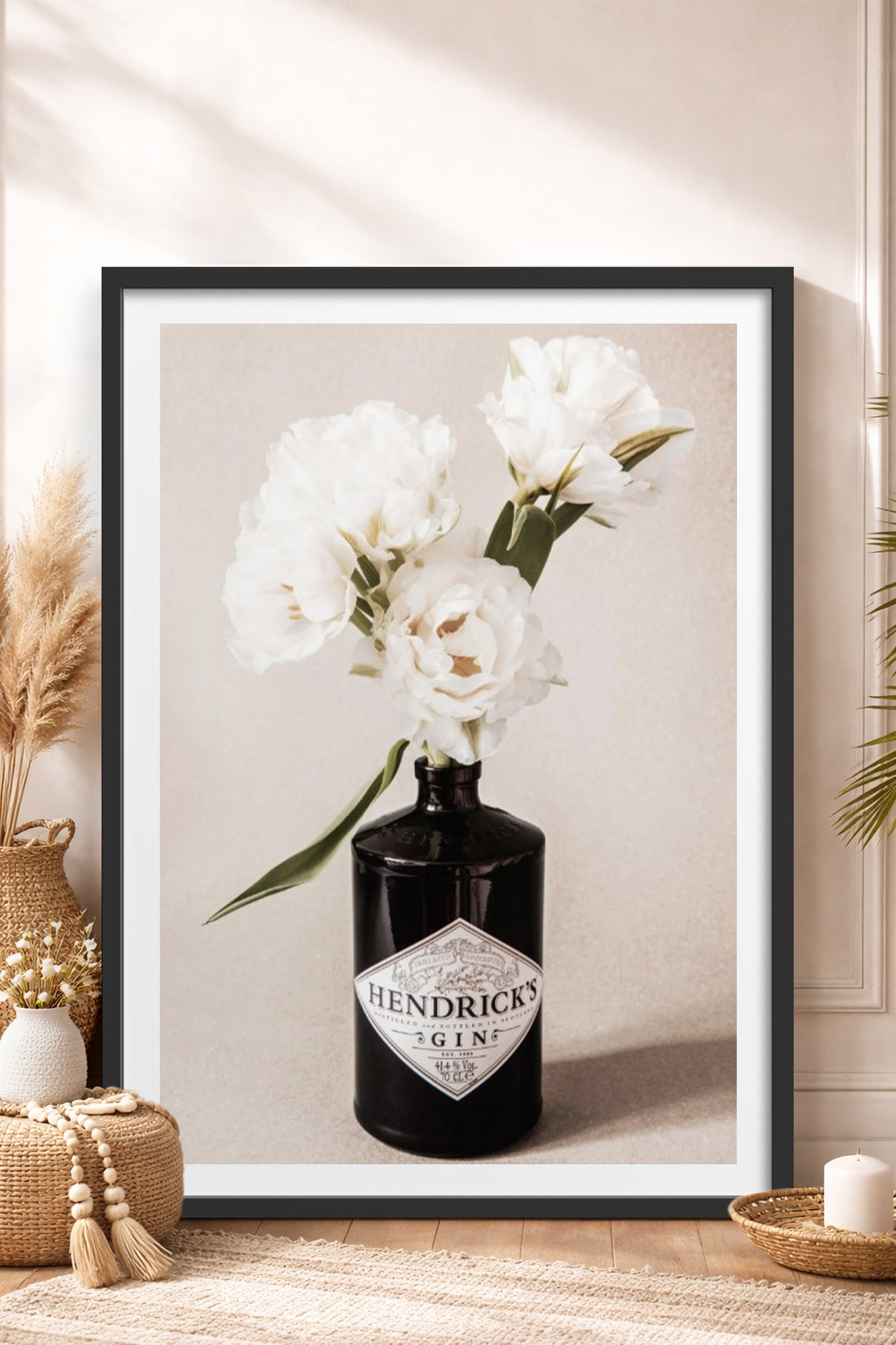 HOMEPACK Ahşap Çerçeveli Tablo Çerçeveli Poster Sanatsal Modern Duvar Dekoru BEK-8375