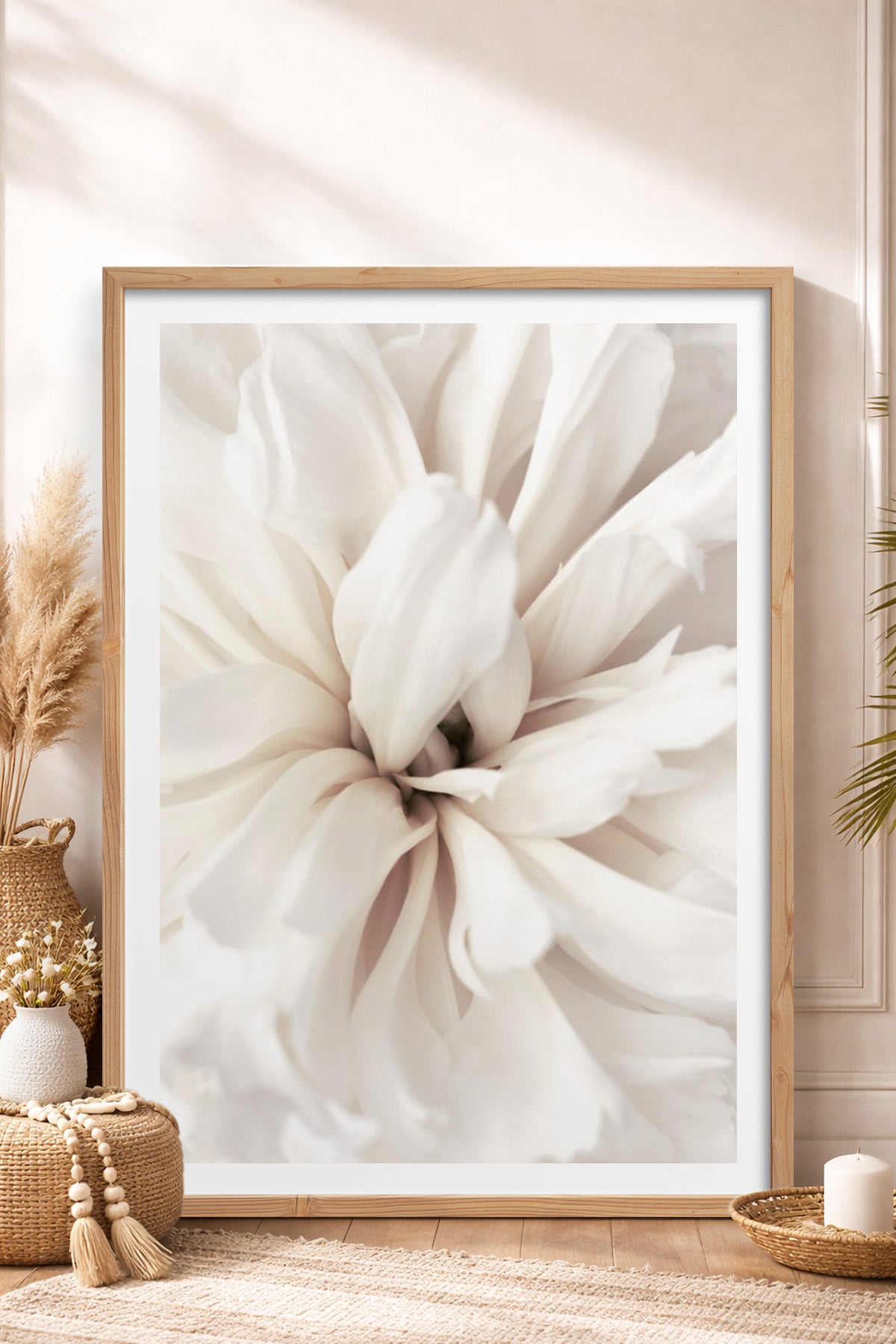 HOMEPACK Ahşap Çerçeveli Tablo Çerçeveli Poster Sanatsal Modern Duvar Dekoru BEK-8376
