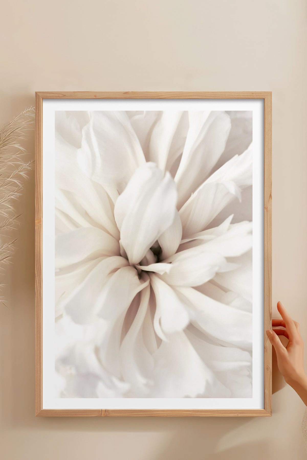 HOMEPACK Ahşap Çerçeveli Tablo Çerçeveli Poster Sanatsal Modern Duvar Dekoru BEK-8376
