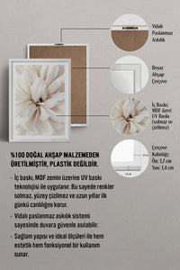 HOMEPACK Ahşap Çerçeveli Tablo Çerçeveli Poster Sanatsal Modern Duvar Dekoru BEK-8376