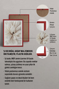 HOMEPACK Ahşap Çerçeveli Tablo Çerçeveli Poster Sanatsal Modern Duvar Dekoru BEK-8376