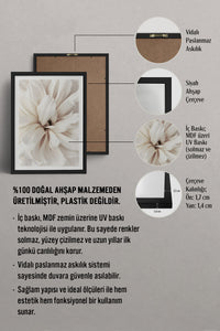 HOMEPACK Ahşap Çerçeveli Tablo Çerçeveli Poster Sanatsal Modern Duvar Dekoru BEK-8376