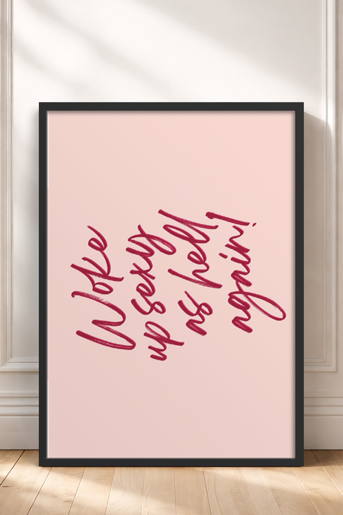 HOMEPACK Ahşap Çerçeveli Tablo Çerçeveli Poster Sanatsal Modern Duvar Dekoru BEK-8377