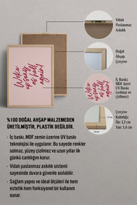 HOMEPACK Ahşap Çerçeveli Tablo Çerçeveli Poster Sanatsal Modern Duvar Dekoru BEK-8377