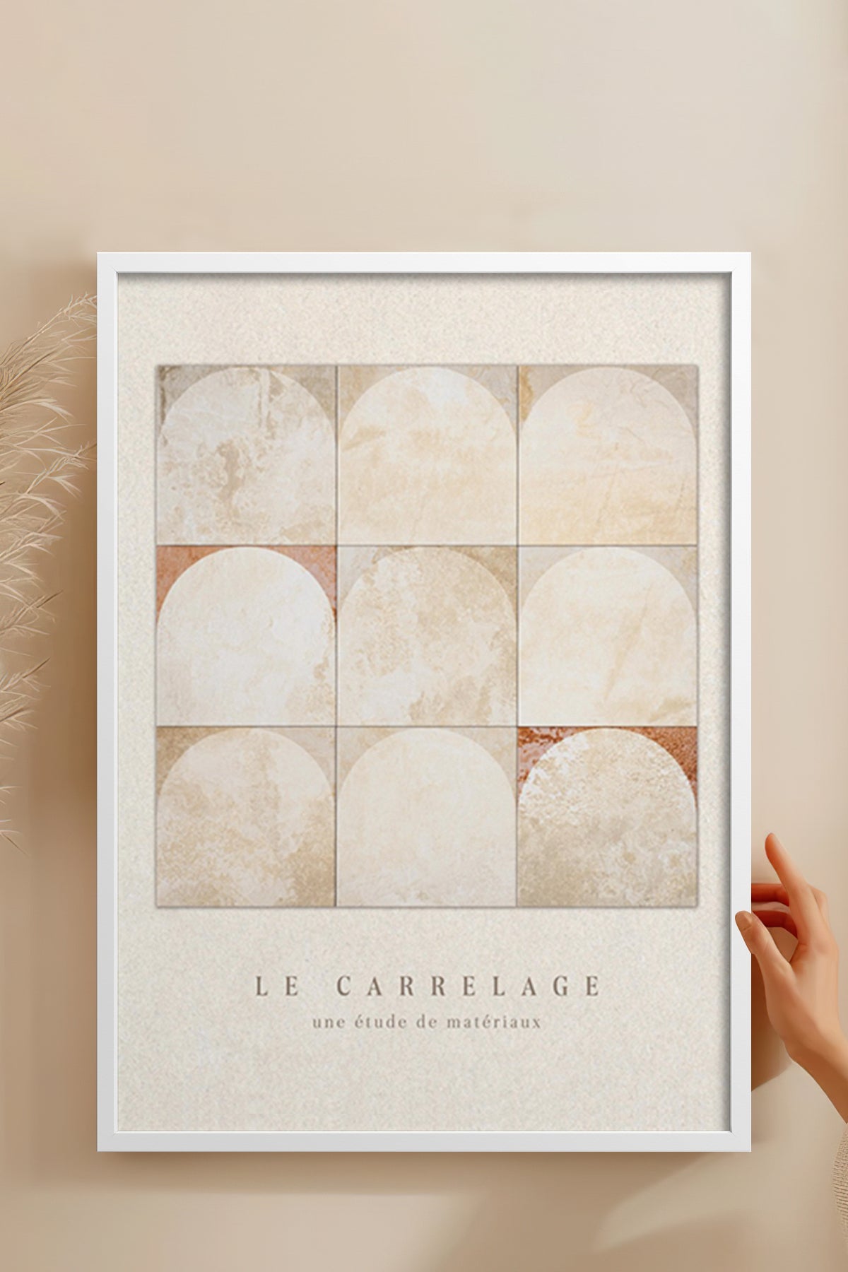 HOMEPACK Ahşap Çerçeveli Tablo Çerçeveli Poster Sanatsal Modern Duvar Dekoru BEK-8378
